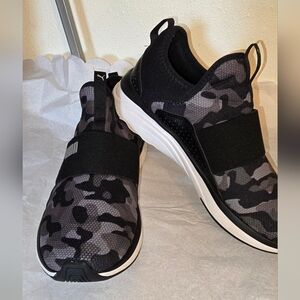 Puma Black and Gray Camouflage Sneakers